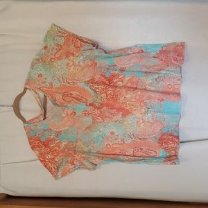 Gloria Vanderbilt crewneck cotton t-shirt size 3x